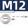 304 Stainless Steel Double Stack Self-Locking Washer with 65Mn Manganese, Anti-Loosening, Double-Sided Tooth Layer