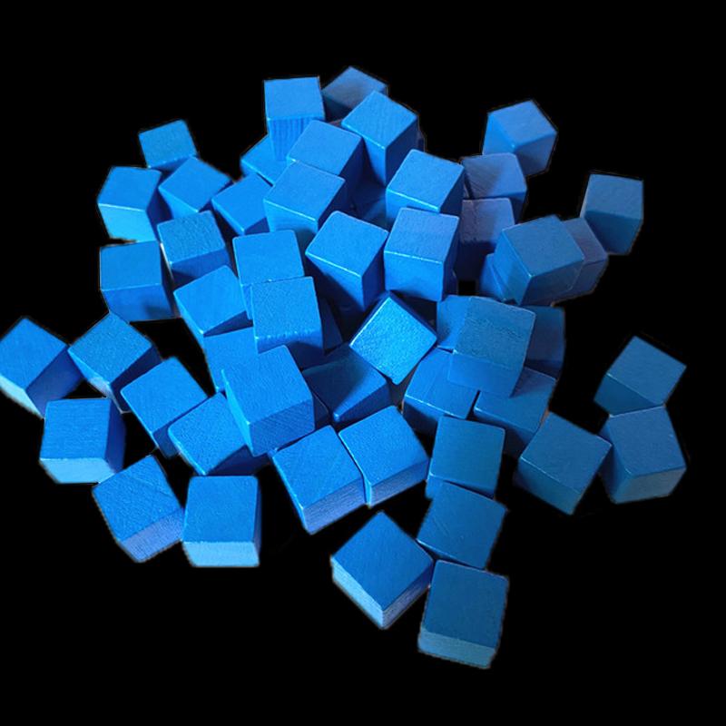 100Pcslots 14Colors 10Mm Cube Wood Cubes Colorful Dice Chess Pieces Right Angle For Token Puzzle Board Games Early Education