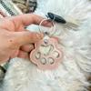 Pet Shedding Hair Storage Keychain: Creative Dog Paw Photo & Commemorative Cat/Dog Hair Keepsake Bag