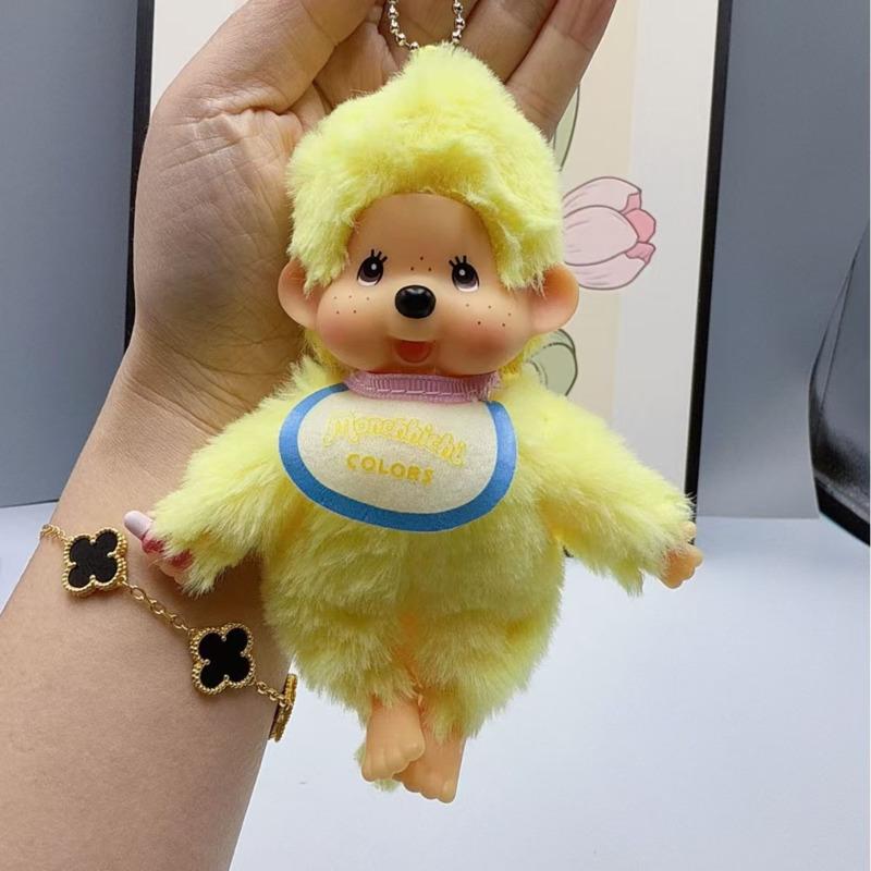 Neuer Anime Monchhichi Anhänger Plüschtier Cartoon Niedlicher Monchhichi Stehende Verwandlung Mehrere Plüschtiere Greifautomat Puppen