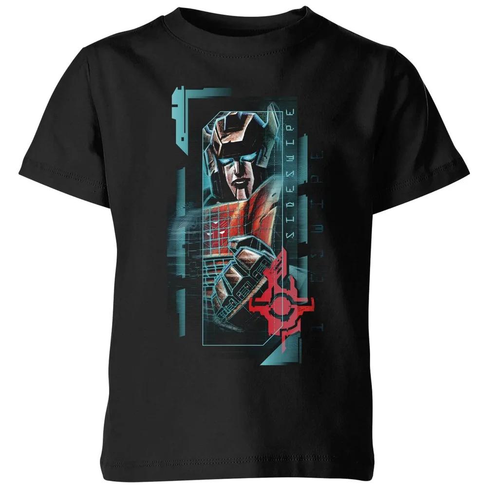 Transformers Sideswipe Glitch Kids  T-Shirt - Black - 3-4 Years 130