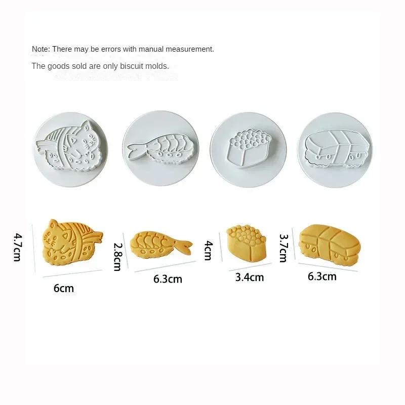 New Jam Sandwich Flower Cookie Cutter 3D Valentine Day Biscuit Mould Pressable Fondant Stamp New Year Cake Decor Baking Supplies