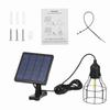 Solar Powered Energy Pendant Light E27 Outdoor Lamp Sensitive Light IP65 Water Resistance for Garden Yard Patio Balcony Landscap