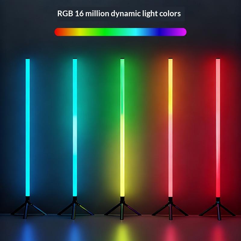 LED floor lamp pickup lamp living room bedroom decoration night light colorful voice-activated splicable atmosphere lamp