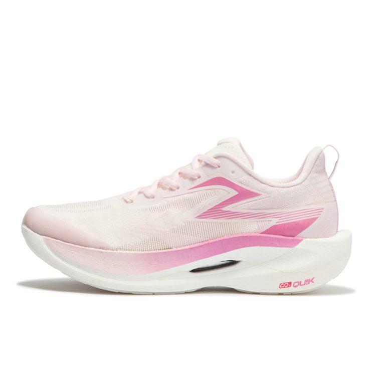 361 Flame 2ET Low Top Long Distance Running Shoes Unisex Pure White Pink 672412209-7