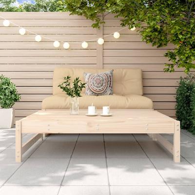 Garden Bench 120 X 80 Cm Solid Pine Wood