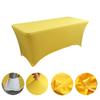 Black Spandex Rectangle Tablecloth for Wedding Banquet Hotel Birthday Party Meeting Room Decoration