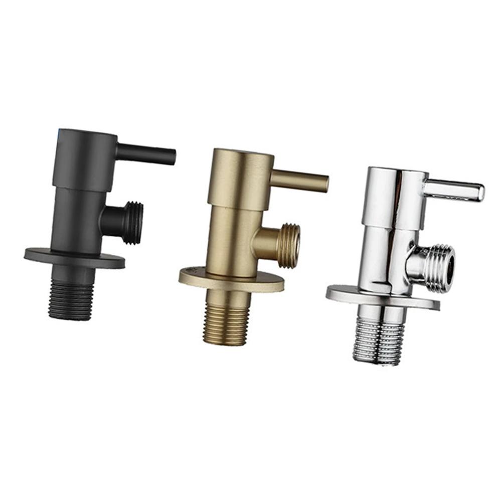 Edelstahl Heiß Kaltwasser Eckventil Großer Durchfluss Bidet Armatur Eckventile Wasserhahn für Warmwasserbereiter Dreiwegeventil Badezimmer