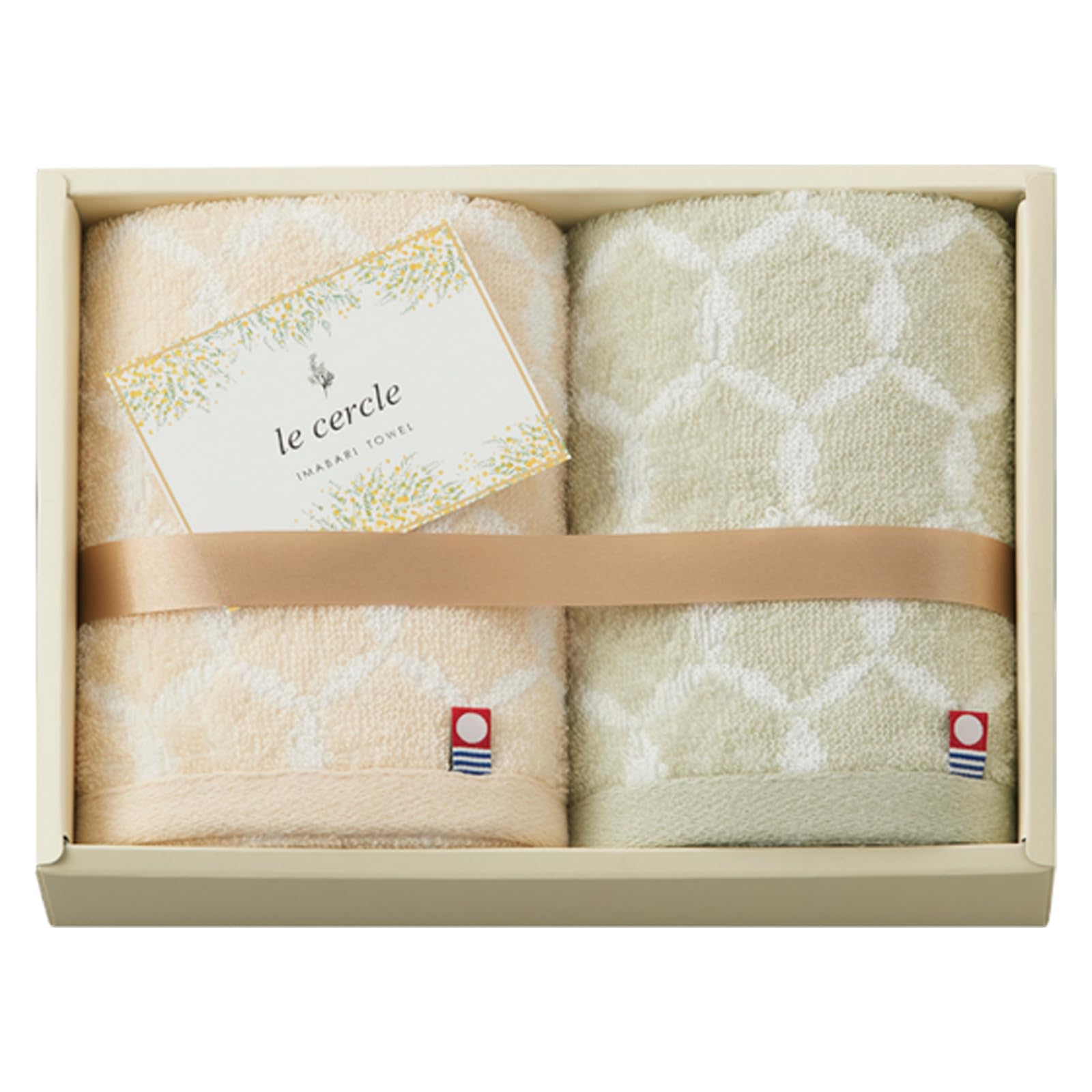 Imabari Towel Gift Set (2 towels): Face towels, 32 x 75 cm, le cercle brand, Made in Japan, LC4124