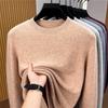 Men's Round Neck Wool Blend Sweater