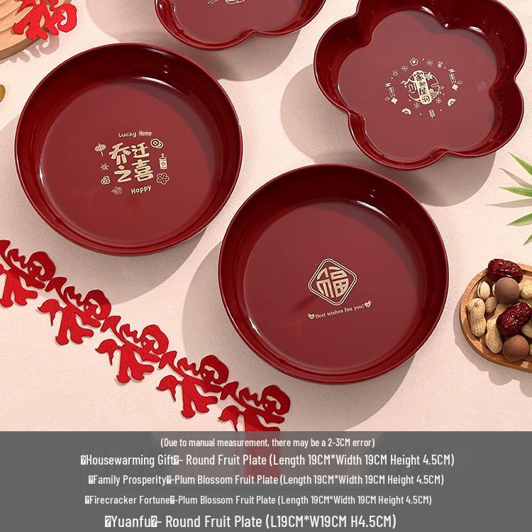 Housewarming Joy: New Home Fruit Plate Ornament for Moving-In Celebrations