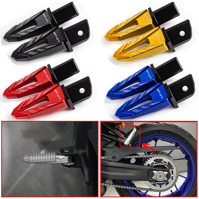 

Для Yamaha MT07 MT-07 MT 07 FZ07 2014-2022 2023 мотоцикла задние ступеньки пассажирские ступеньки высокого качества