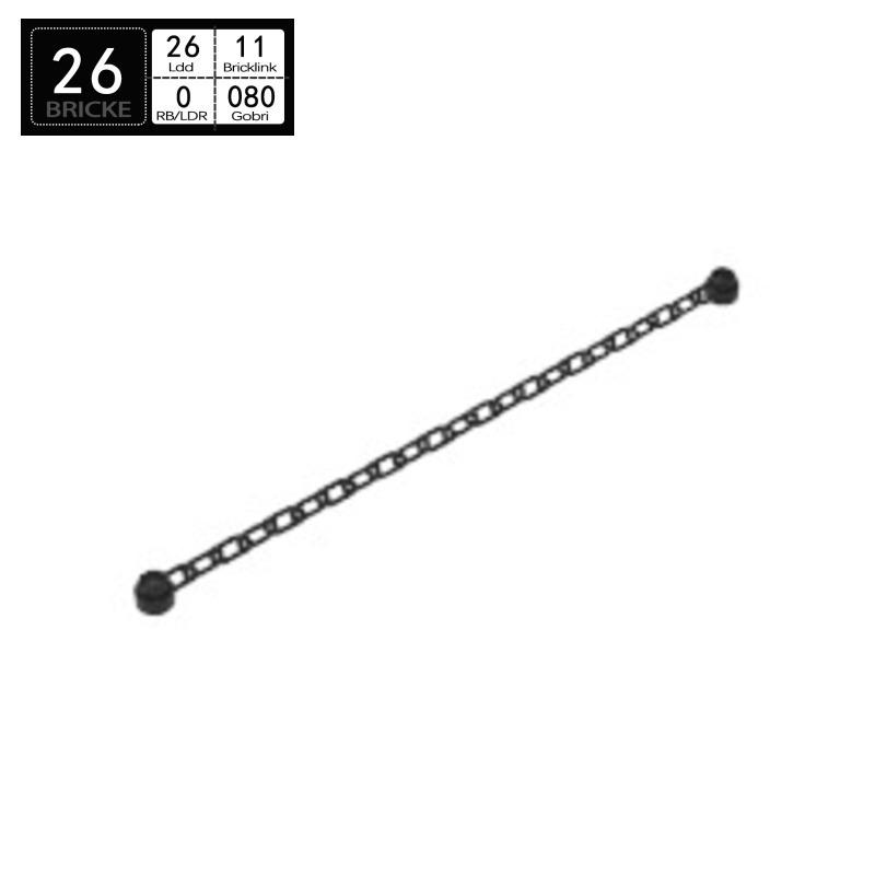 BRICKE 30104 Bausteine, 16-17L Noppenkette, Kompatibel mit LEGO Teilen