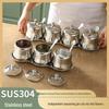 Hanlu 304 Stainless Steel Seasoning Jars Set