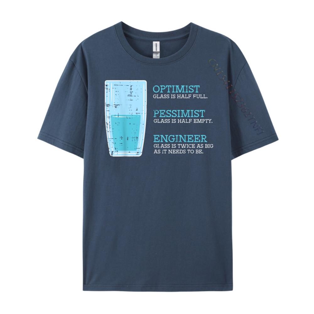 

Optimist Pessimist Engineer Glass It Computer Tech Women Green And White Graphic T Shirt Mens Clothing Funny 4XL
