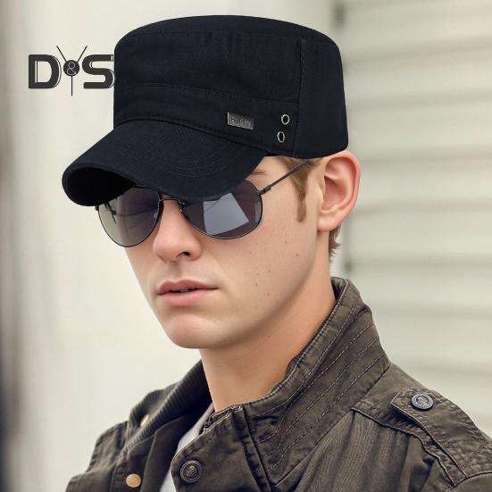 Unisex Cadet Military Cap, verstellbare taktische Operator-Cap, flache Oberseite, Baseballkappe, Outdoor-Sonnenhut zum Spazierengehen und Segeln