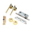 Mechanical Door Lock with Handle Set Modern Interior Bedroom Door AntiTheft Lock Kit