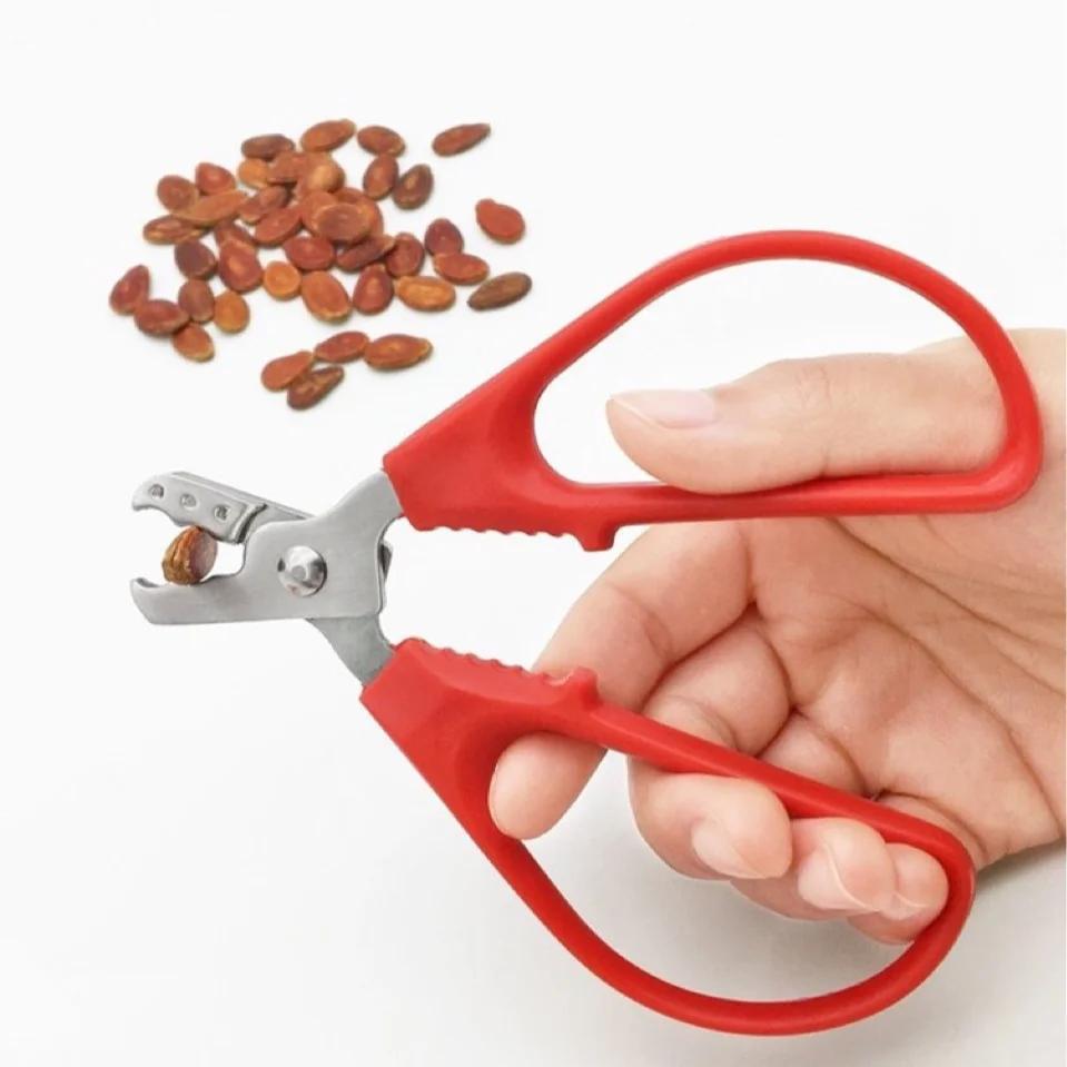 Nierdzewna Stal Nasiona Melona Leniwy Artefakt Otwieracz Dziadek do Orzechów Łuparka do Skorupek Orzechów Nasion Pistacji Łuskarka Szczypce do Obierania Narzędzie Kuchenne