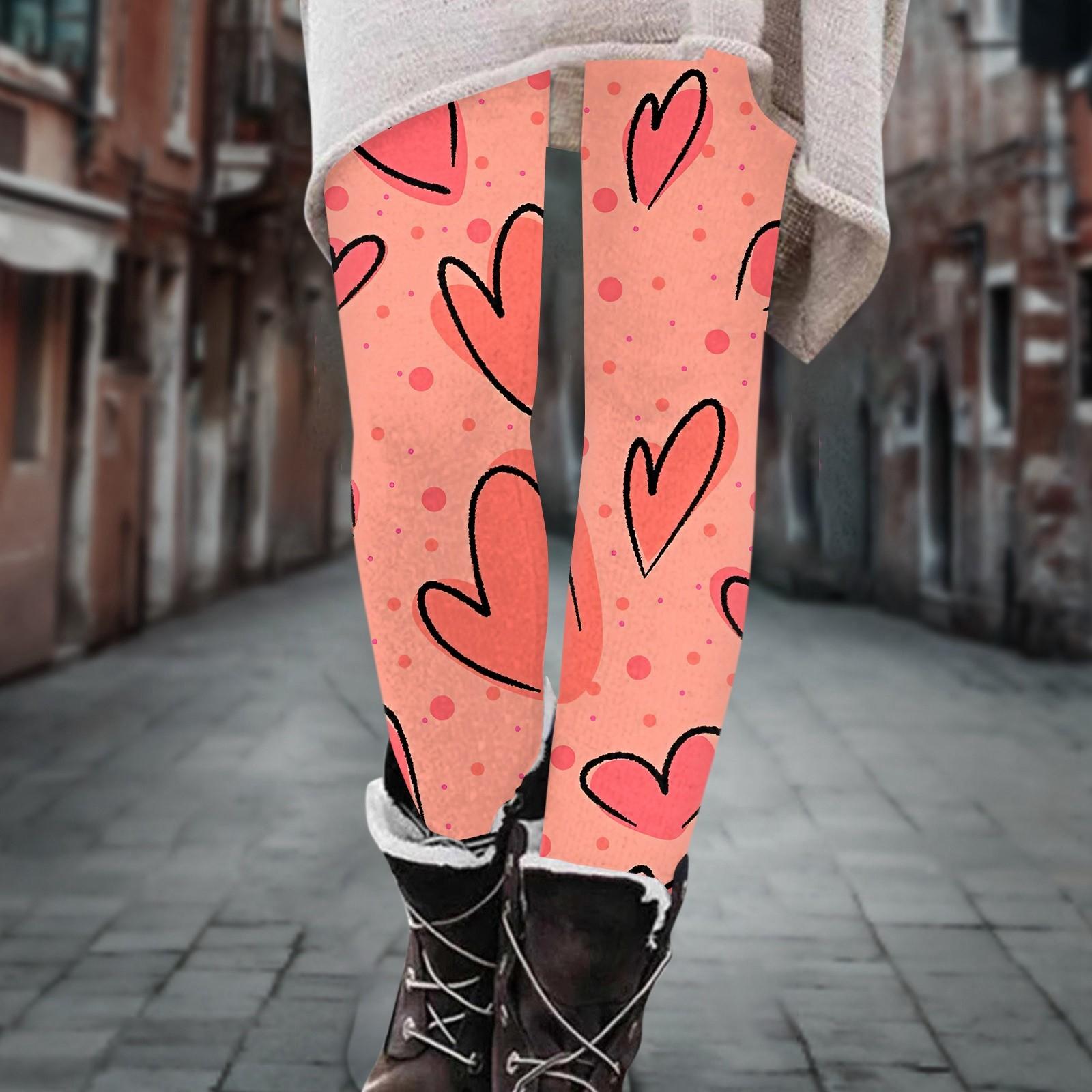 

Женские брюки, эластичные мягкие хлопковые леггинсы с принтом, повседневные домашние пижамы XL арбуз красный