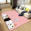 3D Cartoon Cute Cat Area Koberec,Koberec pro domácí obývací pokoj Dětská ložnice Sofa Rohožka Dekor,Kuchyňská protiskluzová podložka na podlahu