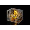 DIY Miniatur-Puppenhaus-Bausätze, hölzerne Puppenhaus-Modellbausätze mit LED-Licht und Katzenmodell
