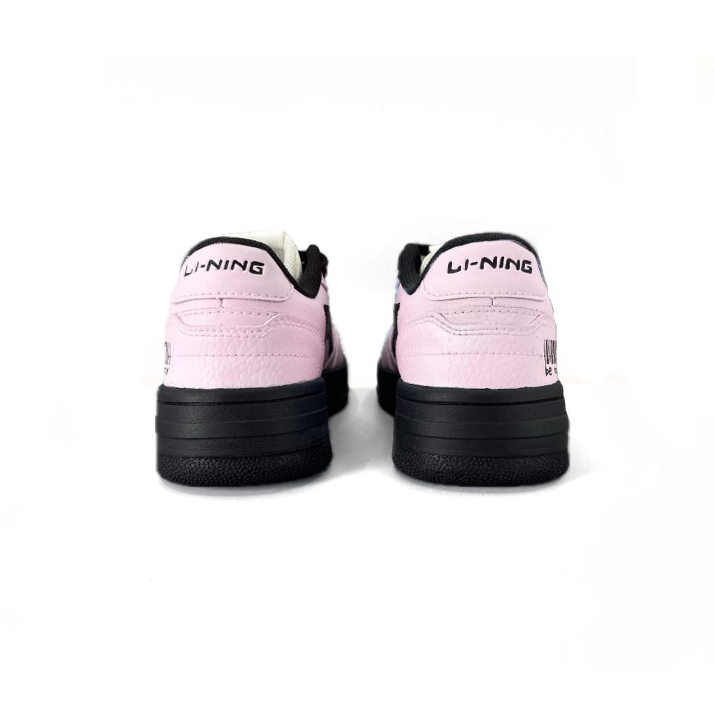 Li Ning Tianji Soft Slip Resistant Abrasion Resistant Low top Skateboard Shoes Women's Black Pink AGCU272-6(Team502-)