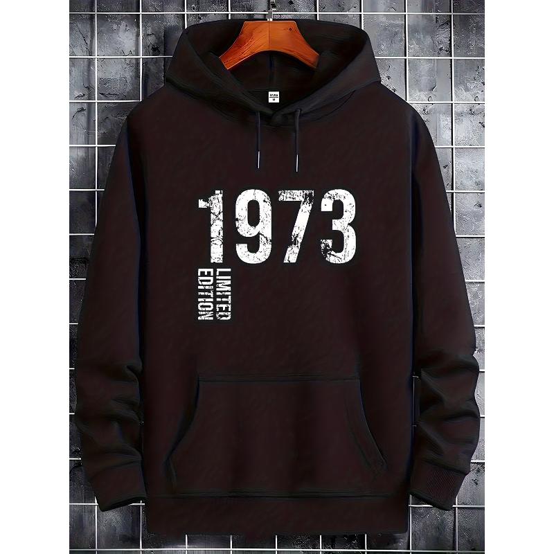 Warm Polyester Hoodie Men s Full Zip Wind-Resistant Cozy Cold Weather Lounge Top S