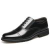 Fashion Leather Lace-Up Formal Business Shoes Comfortable Office Wedding Shoes for Men New Brand Flats Men's Classic Oxford Dress Shoes