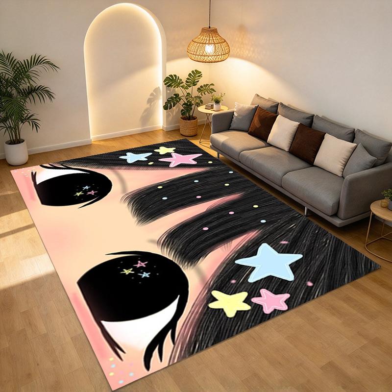 Star Eyes Living Room Nonslip Area Rug Soft Carpet For Bedroom Game Playroom Sofa Office Home Decor Doormat Christmas Gift C92952