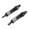 2PCS RC Shock Absorber FourWheel Drive Damper Aluminium Alloy for 1 16 Remote Control Monster(Black )