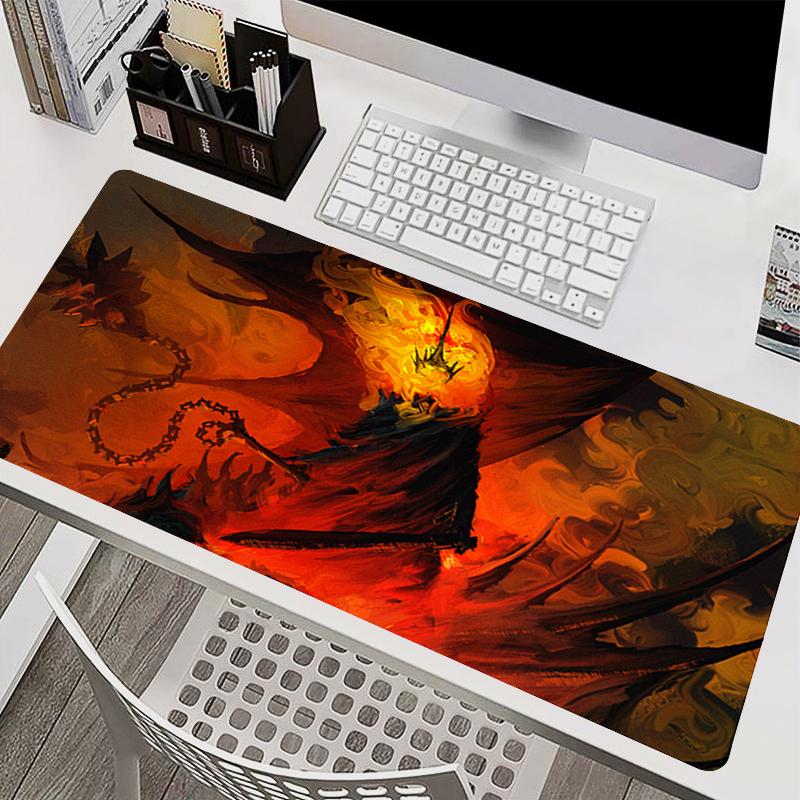 Natural Rubber Mouse Pad T-The Lord of the Rings Large Desk Mat Game Carpet Computer Mouse Mat Non-Slip Extended Gaming Mousepad