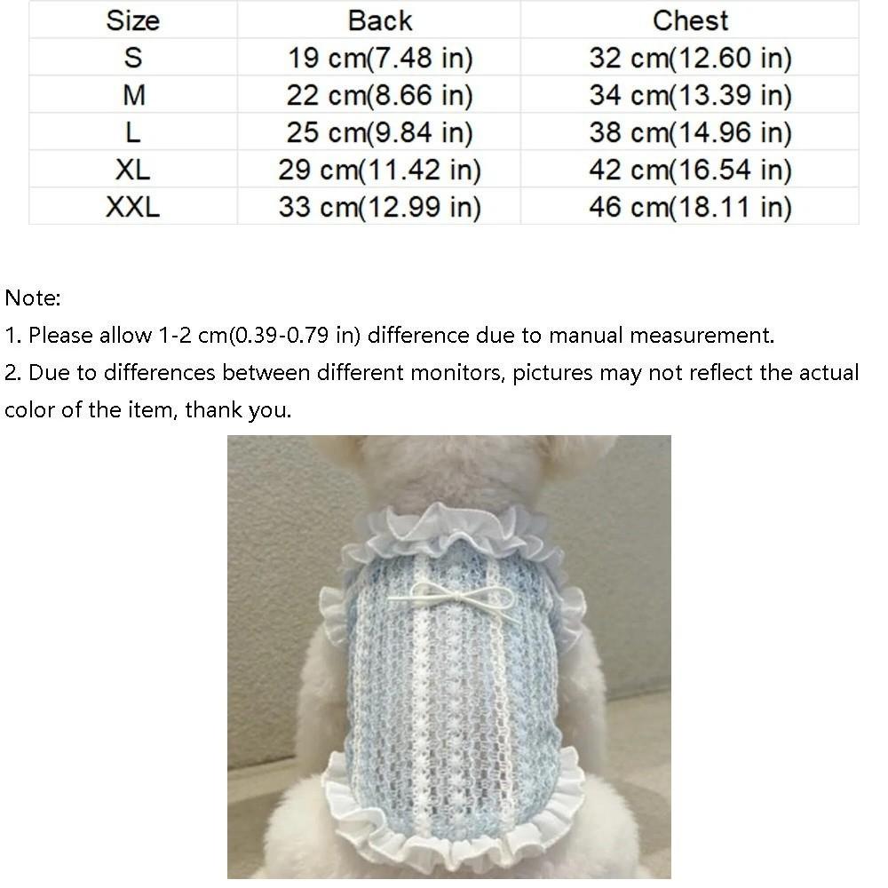 Thin Fabric Pet Mesh Vest Bow Design Pet Princess Dress Dog Two Leg Hoodie  Outdoor Walking