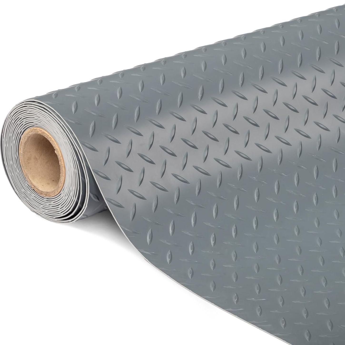 Thickened Diamond Shaped PVC Garage Floor
