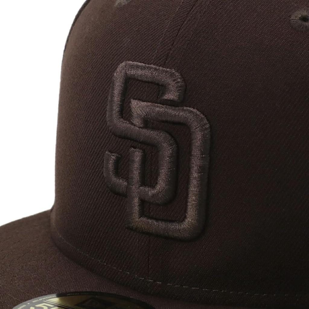 New Era 59FIFTY Cap MLB San Diego Padres SD Burntwood Brown Tonal ONSPOTZ and 5950 Straight Flat Stylish Streetwear Travel Sun Gift Idea (14561976