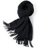 Pure Wool Scarf Winter Men and Women Senior Couple Grey Scarf Shawl Gift Boyfriend Birthday Gift