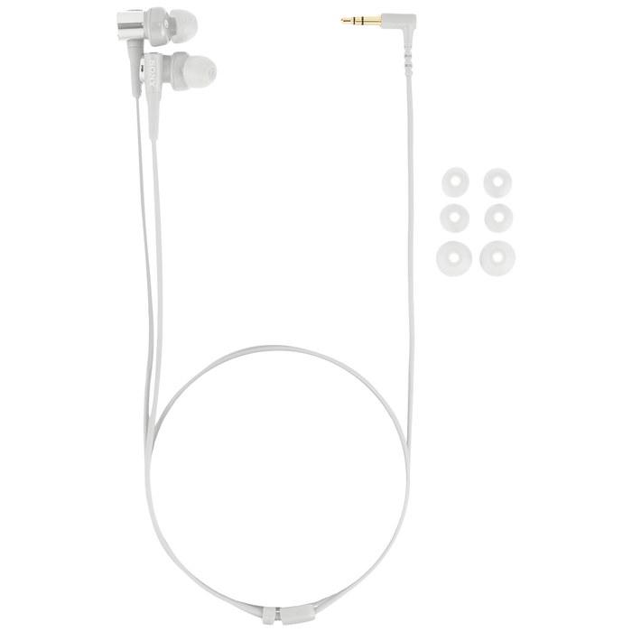 Sony MDR-XB55 Wired Earbuds: Canal Type, Grayish White (1 count)