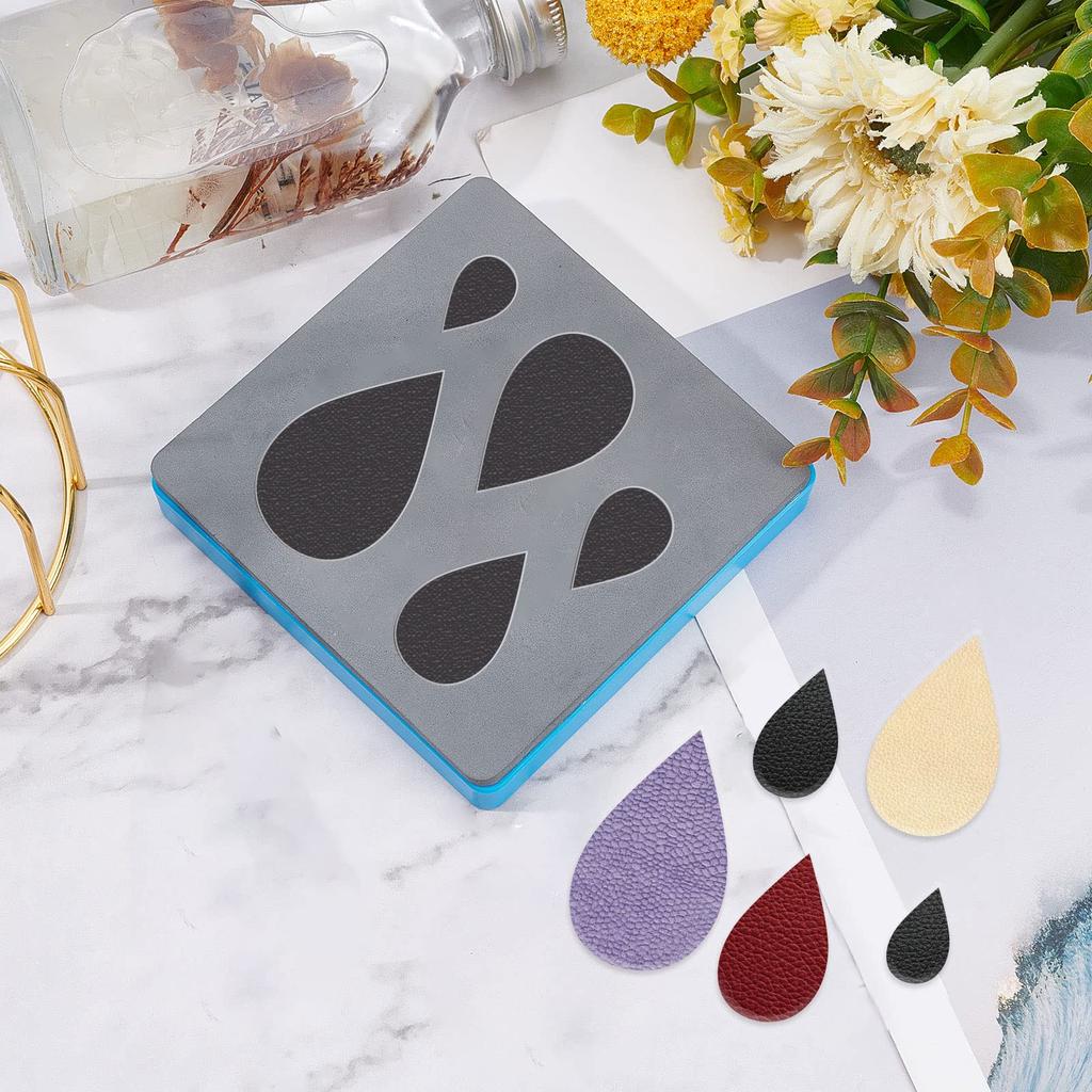 SUPERDANT Kropelka Wody Skórzana Wykrojnik Warstwowy Drewniany Kropelka Wody Wycinanie Skóry Biżuteria Wykrojnik Maszyna Rzemieślnicza do Biżuterii DIY Rzemiosła Kolczyki, Kolczyki,