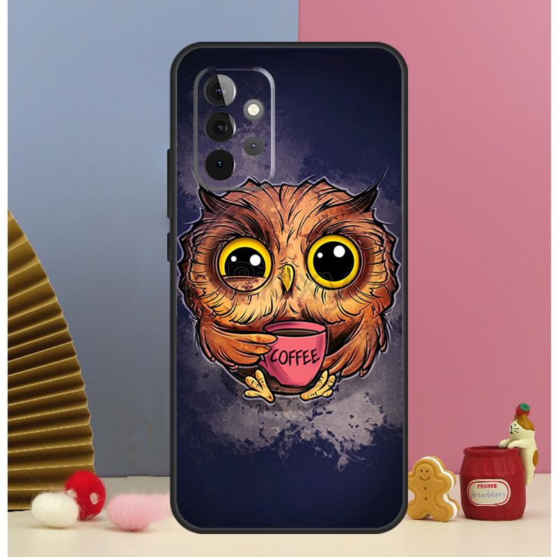 Cute Cartoon Owl Case For Samsung Galaxy A13 A33 A53 A32 A52 A22 A12 A15 A25 A71 A51 A14 A24 A34 A54 Cover