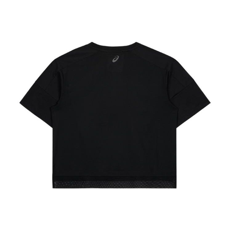 Asics Loose Fit Round Neck Pullover Short Sleeve T-Shirt Women Tops Black 2032C535-001