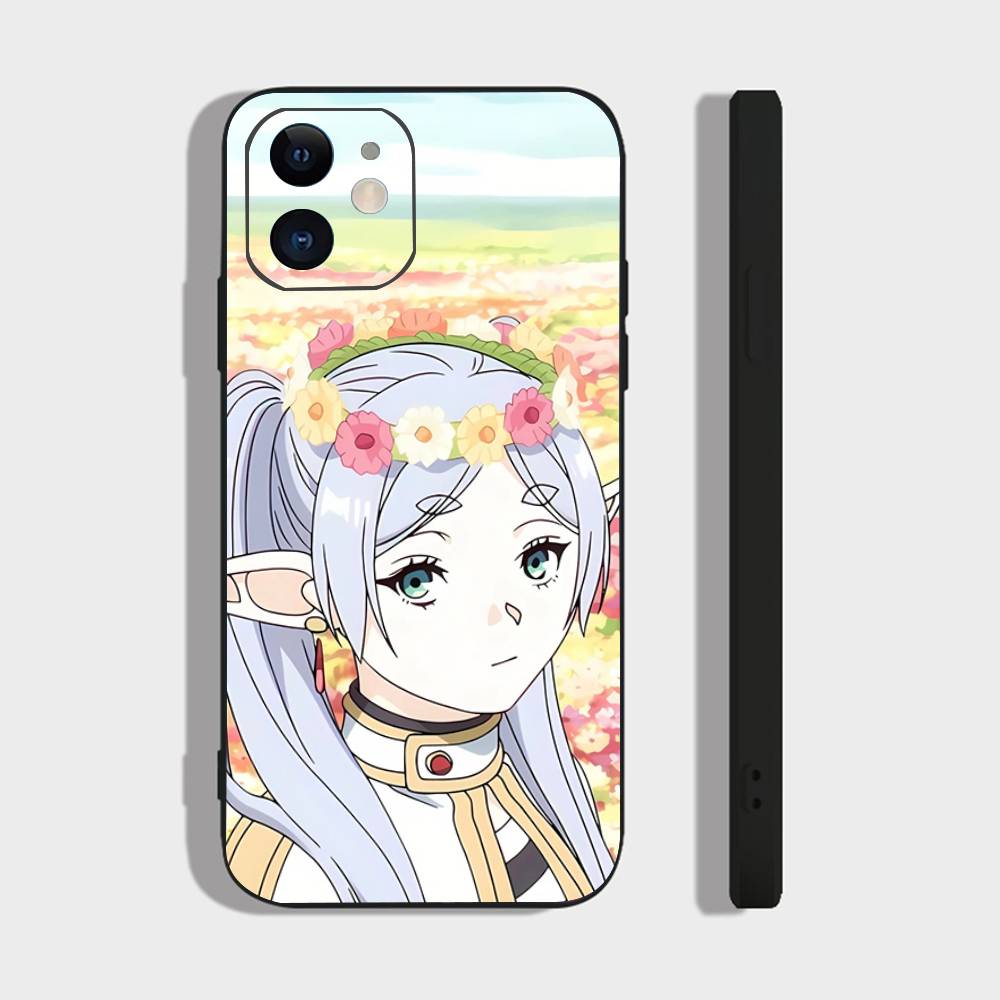 Frieren Animation F-Frieren Beyond Journeys End Phone Case For IPhone 17 Air 16 15 14 13 Pro Max 11 12 Black Silicone Cover