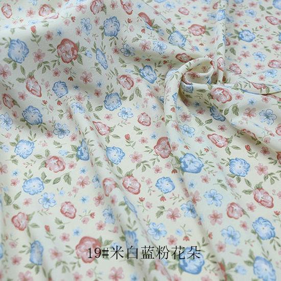 Kwiatowe Szyfonowe Tkaniny Draperowana Miękka Bluzka Sukienka Tkanina Odzieżowa Koreański Słodki DIY Ręcznie Robiona Robótka Ręczna Materiały Odzieżowe Szycie