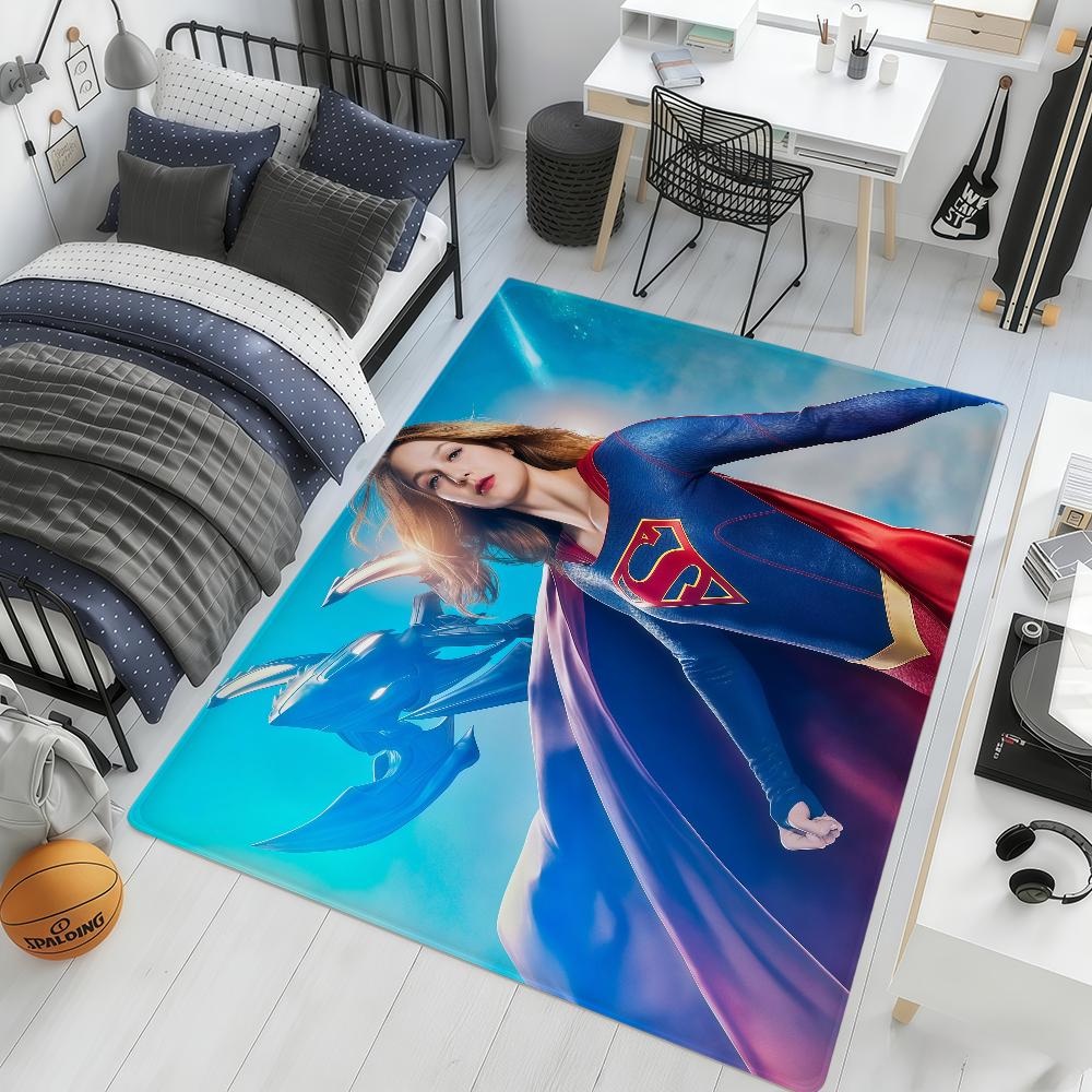 movie cool art S-Supergirl ML hogar Bedside Rug Kitchen Bath Floor Mat Hallway Balcony Carpet Entrance Doormat Decor Home