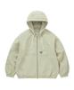 COVERNAT Heavy Oxford Hooded Jacket Cream