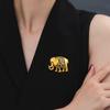 Retro Thai Elephant High-end Female Animal Brooch