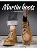 2024 Men's High-Top Martin Boots - Thickened Autumn/Winter Plus Velvet Cotton Sneakers