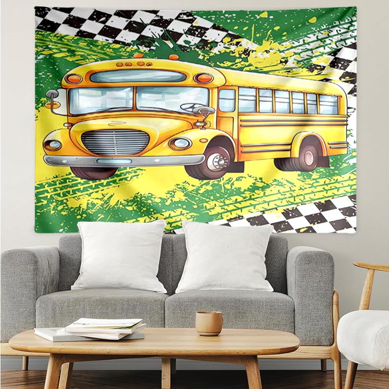 Car Print Tapestry, Backdrop, Easy Setup, Ideal for Bedroom, Office & Living Room, with Aesthetic Wall Hanging Decor.