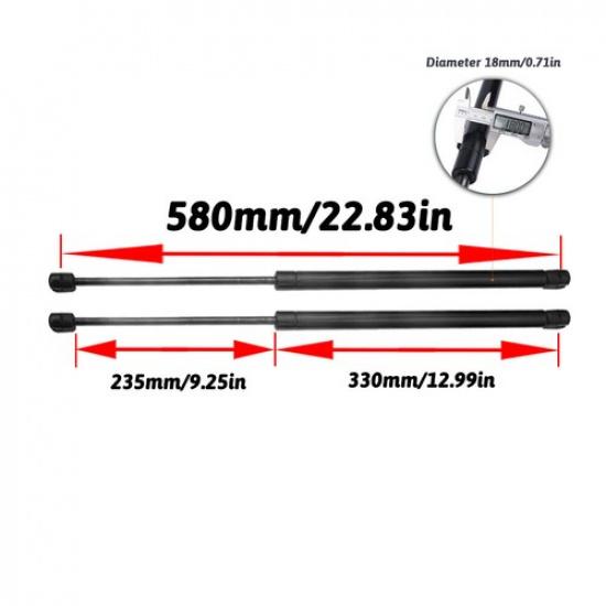 4Pcs Front Hood+Tailgate Gas Shock Struts Lift Support For Mini Cooper R50/53