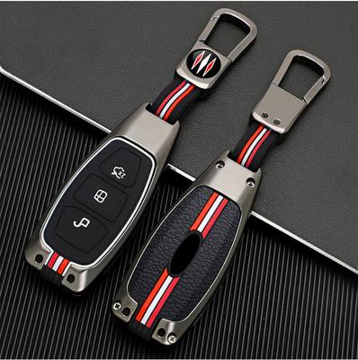 Zinc Alloy Car Key Case Cover Protective Shell Fob for Ford Mondeo Focus Fiesta Kuga C-Max S-Max MK3 Car Interior Accessories