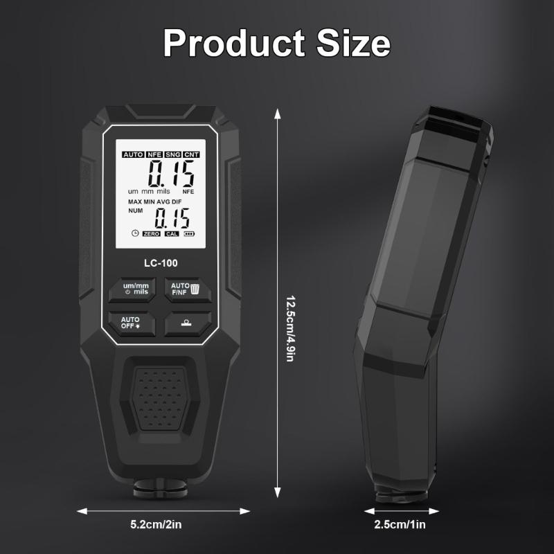Advanced Technology Coating Thickness Gauges for Automotive Paint and Powder Coating Inspection on Metal Surfaces