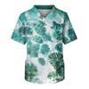 Men's Casual Short-Sleeved V-Neck Printed Front Pocket Top